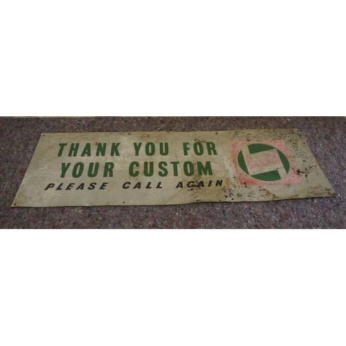 827 - Castrol Thank You For Your Custom tin sign 16x48