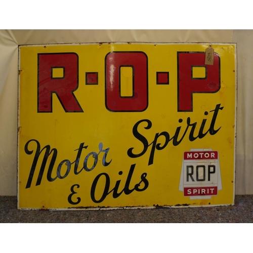834 - ROP Motor Spirit and Oils enamel sign 36x48
