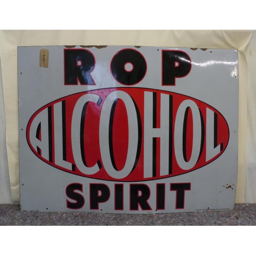 839 - ROP Alcohol Spirit enamel sign 36x48