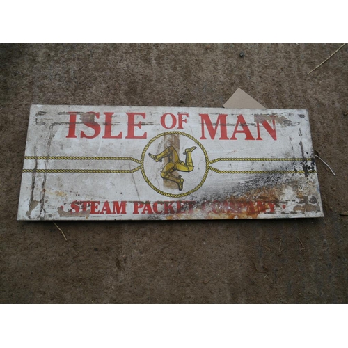845 - Isle of Man aluminium sign 7x17
