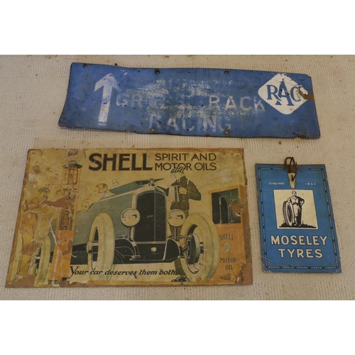 863 - Mosley sign, Shell sign, RAC sign