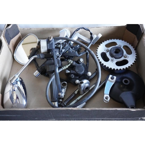 157 - Brake, wheel spindles, caliper, handlebars with controls