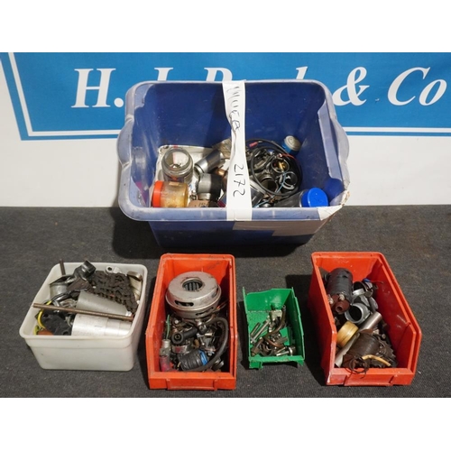 236 - Box of Villiers motorcycle spares