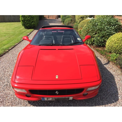 627 - Ferrari F355 2 door convertible. 1995. GTS Targa roof. This car is a 6spd 2.7 motronic high power mo... 