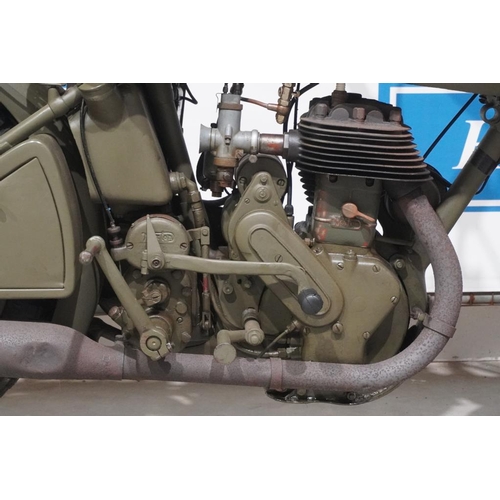 628 - Norton 16H motorcycle. 500cc, 1936. Engine no.93001 Frame No.55161. C/w spare number plate. Reg. WVB... 