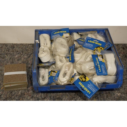 345 - Large quantity of telephone extension leads+ VAT