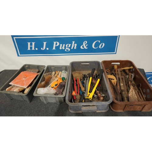 684 - 4 Boxes of assorted hand tools