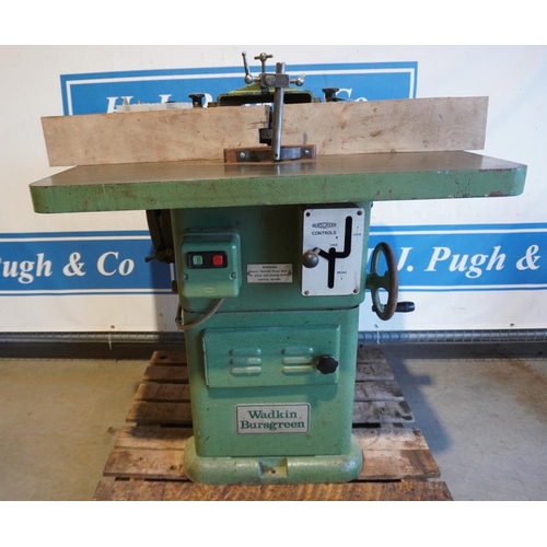 692 - Bursgreen & Watkin spindle moulder & accessories