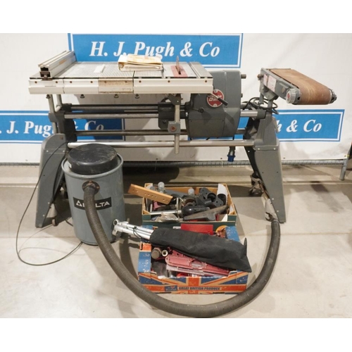 694 - Shopsmith MK5 model 510 universal woodwork system complete with all tools and dust extraction unit