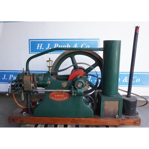 174 - Crossley type JB open crank engine, No.75567, restored to rally condition.