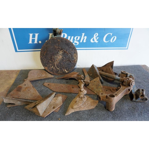 56 - Ransomes plough parts and others