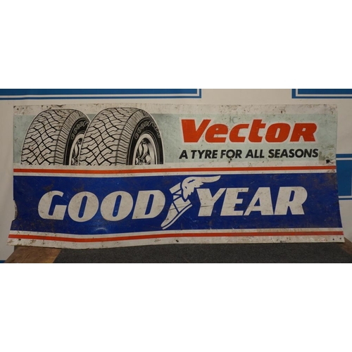 8 - Tin sign- Goodyear Vector 30x72