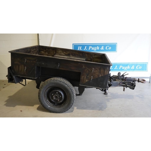 91 - Ex army 2 wheel trailer