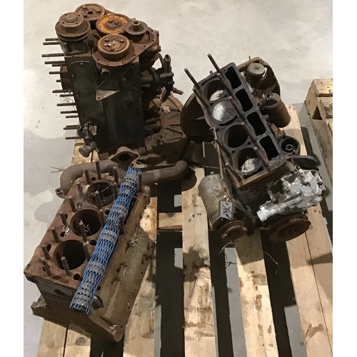 92 - 3 Assorted engine blocks