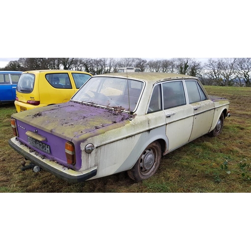 218 - Volvo 144 DL auto 5dr 1970, purple leather interior, runs and drives c/w spares. 1968cc, Reg. CPF 82... 