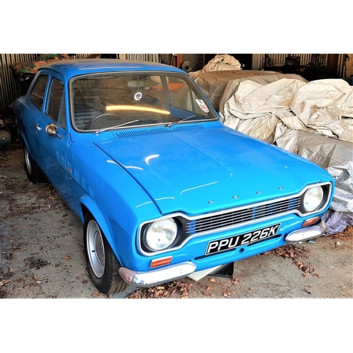 261 - Ford Mk1 Escort. RS1600 model. 1972. In rare original Monza blue. Runs and drives, excellent through... 