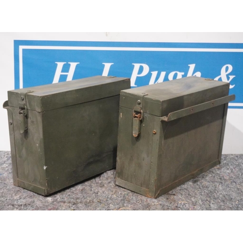 107 - 2 WD military motorcycle panniers