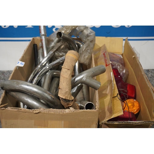 139 - BSA and other exhaust pipes and tail lenses
