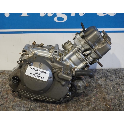 157 - Honda CBR125 engine. 2007. 11,731 miles