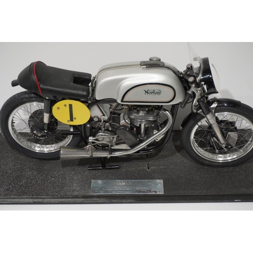 187 - 500cc Manx Norton scratch built 1:4 scale model motorcycle built by Glen English. Limited Edition no... 