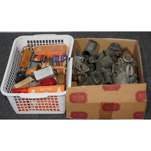 259 - Box of carburettors and NOS bulbs