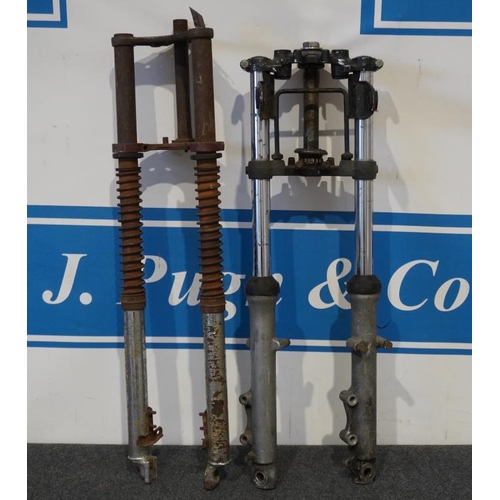 261 - 2 Motorcycle front forks