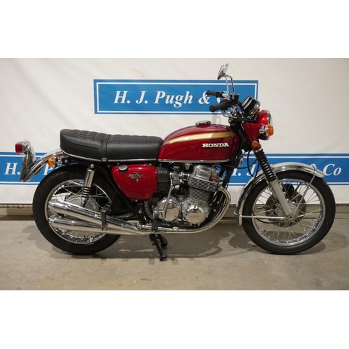 677 - Honda CB750 Four motorcycle. 1971. Starts and runs well. Immaculate condition. Engine no. CB750- E10... 