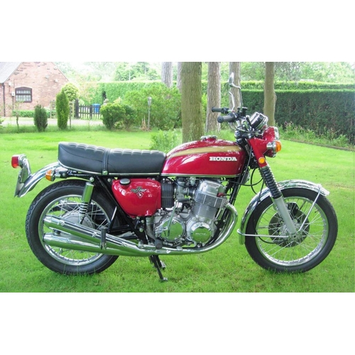 677 - Honda CB750 Four motorcycle. 1971. Starts and runs well. Immaculate condition. Engine no. CB750- E10... 