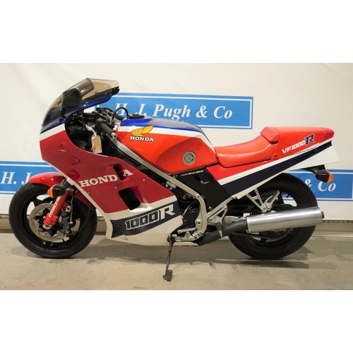 680 - Honda VFR1000RE motorcycle. 1984. 998cc. Engine No.SC16E2002115. Frame no. SC162002062. Reg. B360 FT... 