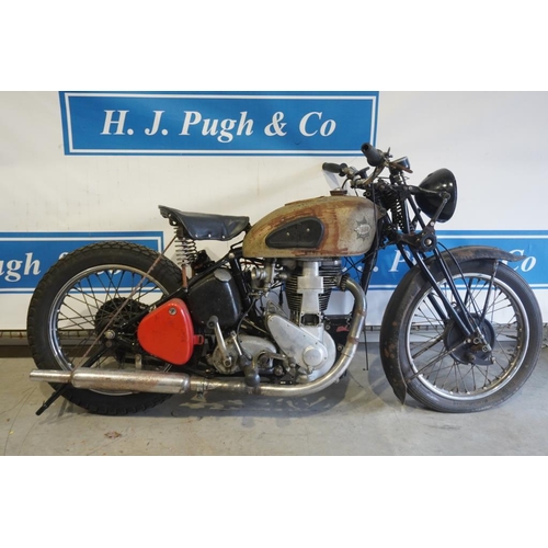 685 - BSA KM24 Goldstar motorcycle. 1939. Genuine barn find in unrestored condition, found in West Wales w... 