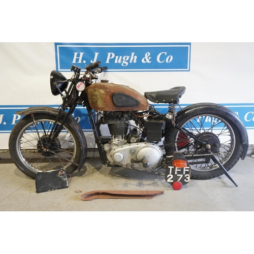 685 - BSA KM24 Goldstar motorcycle. 1939. Genuine barn find in unrestored condition, found in West Wales w... 