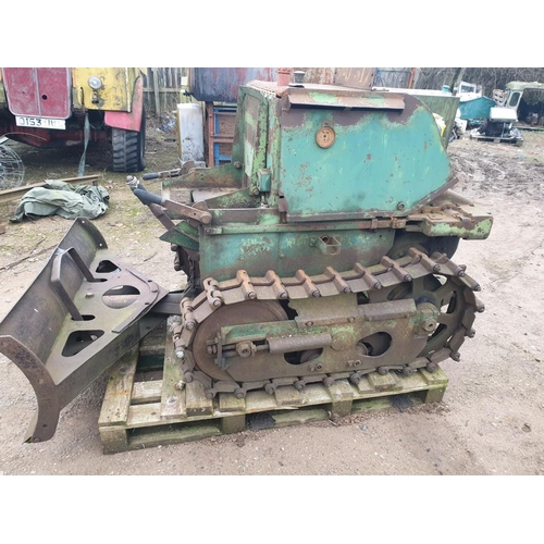 1548 - Aveling Barford calf dozer. 1951. Dorman IAB petrol engine, original. Quite good condition for age. ... 