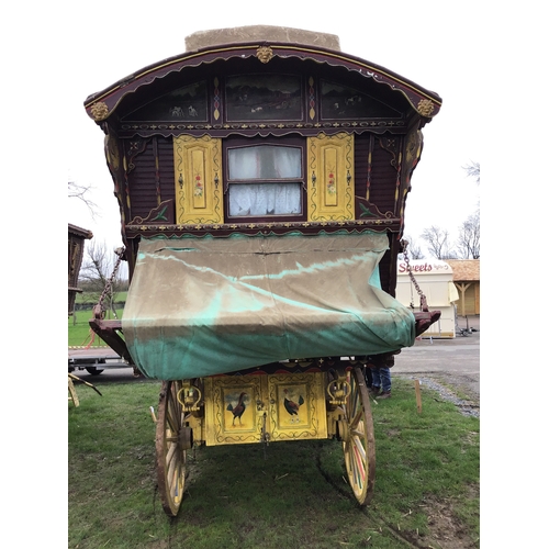 1541 - Chertsey gypsy caravan, barn stored for last 20 years, fully fitted with oven cooking stove