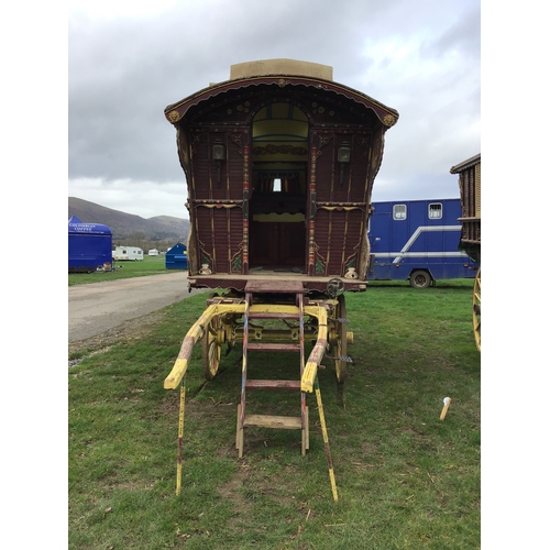 1541 - Chertsey gypsy caravan, barn stored for last 20 years, fully fitted with oven cooking stove