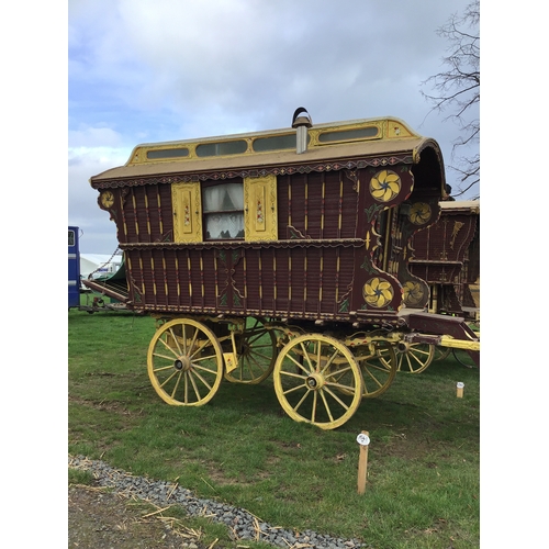 1541 - Chertsey gypsy caravan, barn stored for last 20 years, fully fitted with oven cooking stove