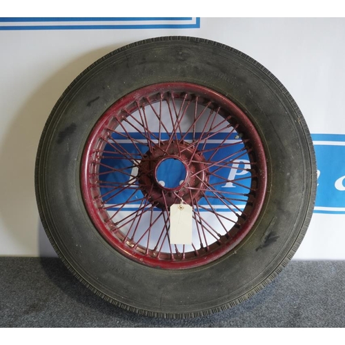 11 - Alvis Speed 20 wheel rim and tyre