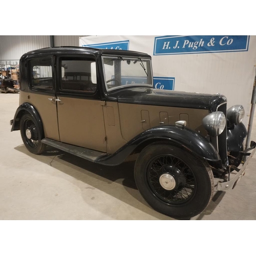 350 - Austin A10 Litchfield 4 seater saloon car. 1935. Sunshine roof. Very original. Complete engine overh... 