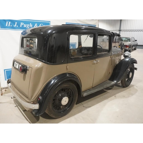 350 - Austin A10 Litchfield 4 seater saloon car. 1935. Sunshine roof. Very original. Complete engine overh... 