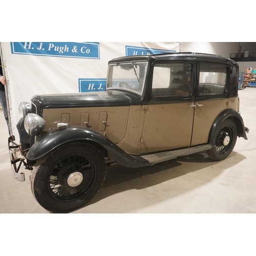 350 - Austin A10 Litchfield 4 seater saloon car. 1935. Sunshine roof. Very original. Complete engine overh... 