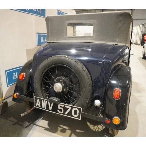 355 - Austin 7 Tourer. 1937, blue. 885cc. 41,491miles Runs and drives, good bodywork and interior. Current... 