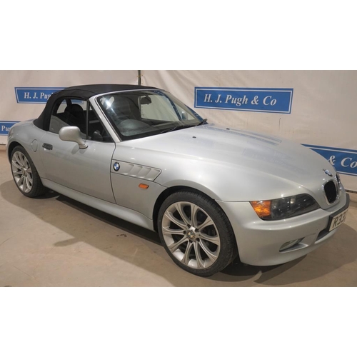 356 - BMW Z3 2.0i Roadster Convertible car. 1998. 140BHP. 114,761miles. Good condition, runs and drives. E... 