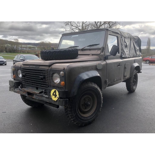 360 - Land Rover 110. 1989. Ex Singapore military. Starts and runs. Power steering, original vehicle Chass... 