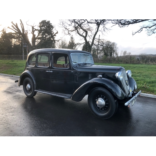 371 - Austin 12 4 New Ascot. 1938. Very original condition. Original hide upholstery, hide door panels, or... 