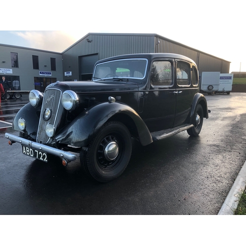 371 - Austin 12 4 New Ascot. 1938. Very original condition. Original hide upholstery, hide door panels, or... 