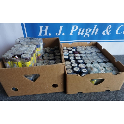 38 - 2 Boxes of assorted spray paints