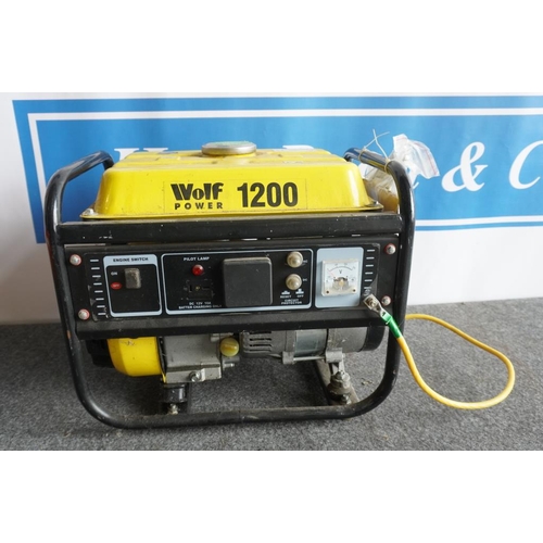 39 - Wolf 1200 suitcase generator