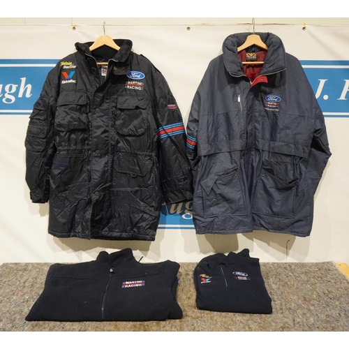 2 Ford rally jackets and fleeces