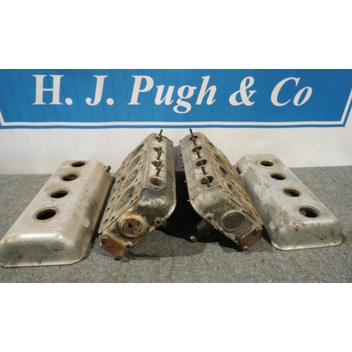 85 - Pair of Daimler V8 250 heads and covers