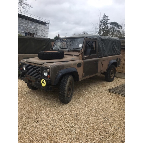 373 - Land Rover 110 4x4 Ex Singapore military. 1989. power steering, original. Engine- 18J, Gearbox LT77/... 