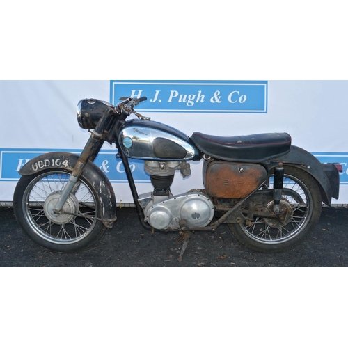 358 - AJS 350 motorcycle. 1959. Engine no. 59/1637749. Frame no. A700050. Reg. UBD 164. No docs